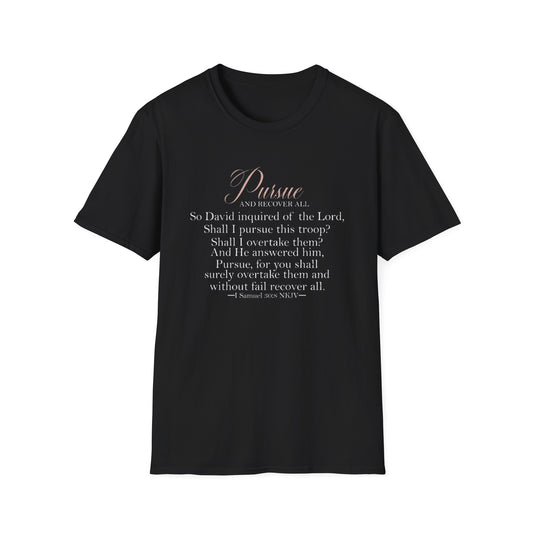 Pursue Women T-Shirt, Faith Tshirt, Religious Tshirts, Christian Clothes, Christian Apparel, Jesus Christ, Inspirational Tshirt, Baptism Gift, Jesus Apparel